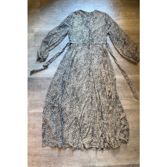 Baltic Born Cha Cha Leopard Print Long Sleeves Maxi Dress Size L - Picture 11 of 14